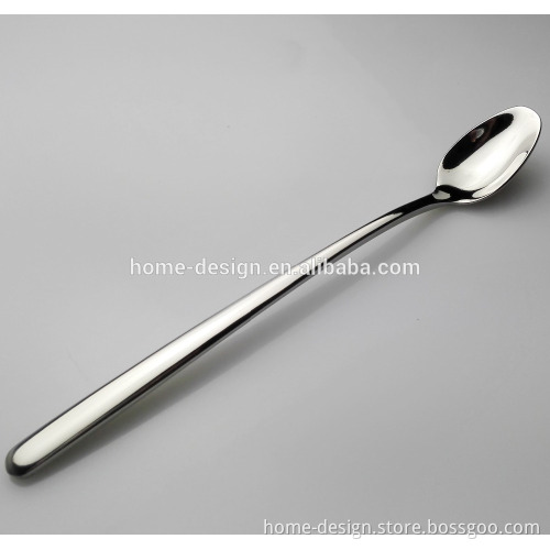 19cm inox long handle ice spoon latte spoons set